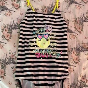 “Every day is sun-day” one piece bathing suit